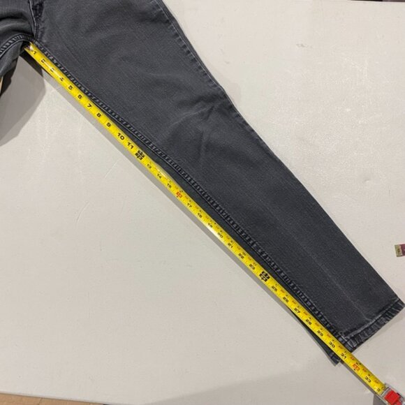 Levi's Vintage 524 Too Superlow Skinny Jeans Black/Grey Size 7 - Picture 10 of 14
